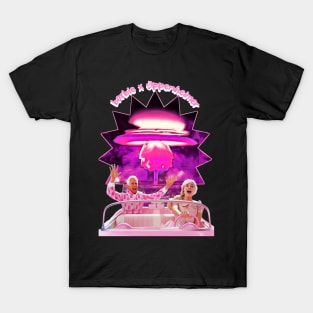 Geek Chic Meets Glamour barbiexoppenheimer T-Shirt